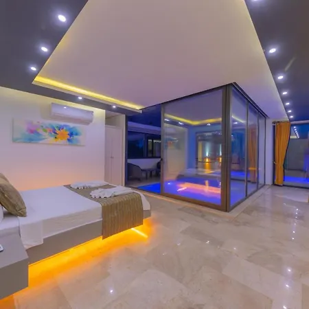 Gloss Kapali Isitmali Havuzlu Tatil Villasi Villa